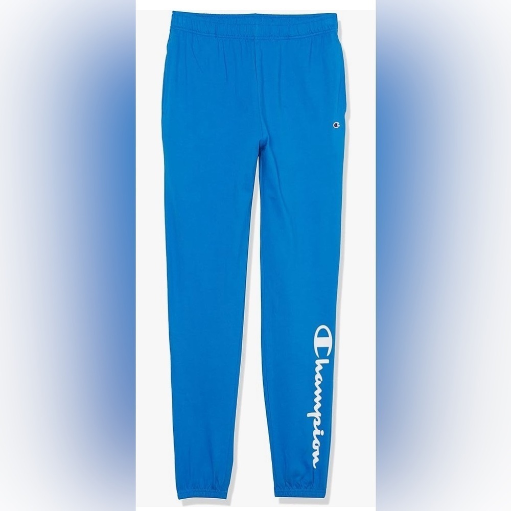 Champion - NEW - Boy's Joggers, Cotton Jersey, Sweatpants color: bozetto blue